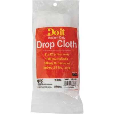 Do it Plastic 9 Ft. x 12 Ft. 1 mil Drop Cloth