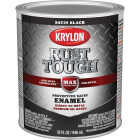 Krylon Rust Tough Oil-Based Satin  Rust Control Enamel, Black, 1 Qt. Image 1