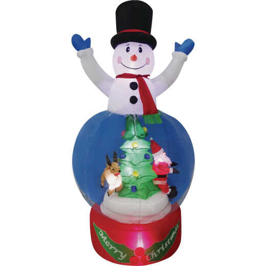 7 Ft. LED Snowman Waterglobe Airblown Inflatable